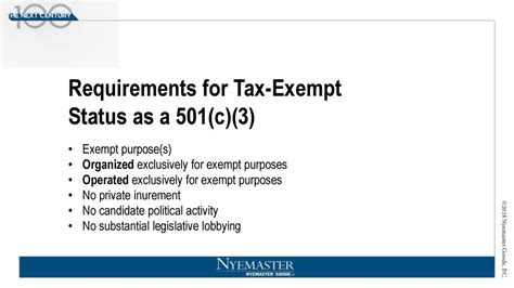 Exempt purposes .
